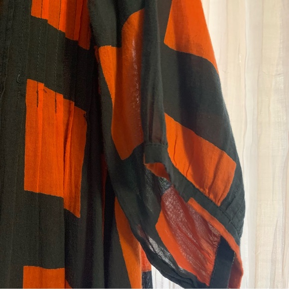 Dolma Anthropologie Colorful Geometric Patterned Cotton Skye Dress - Picture 7 of 14